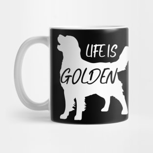 Lover Dogs Life Is Golden Retriever Mug